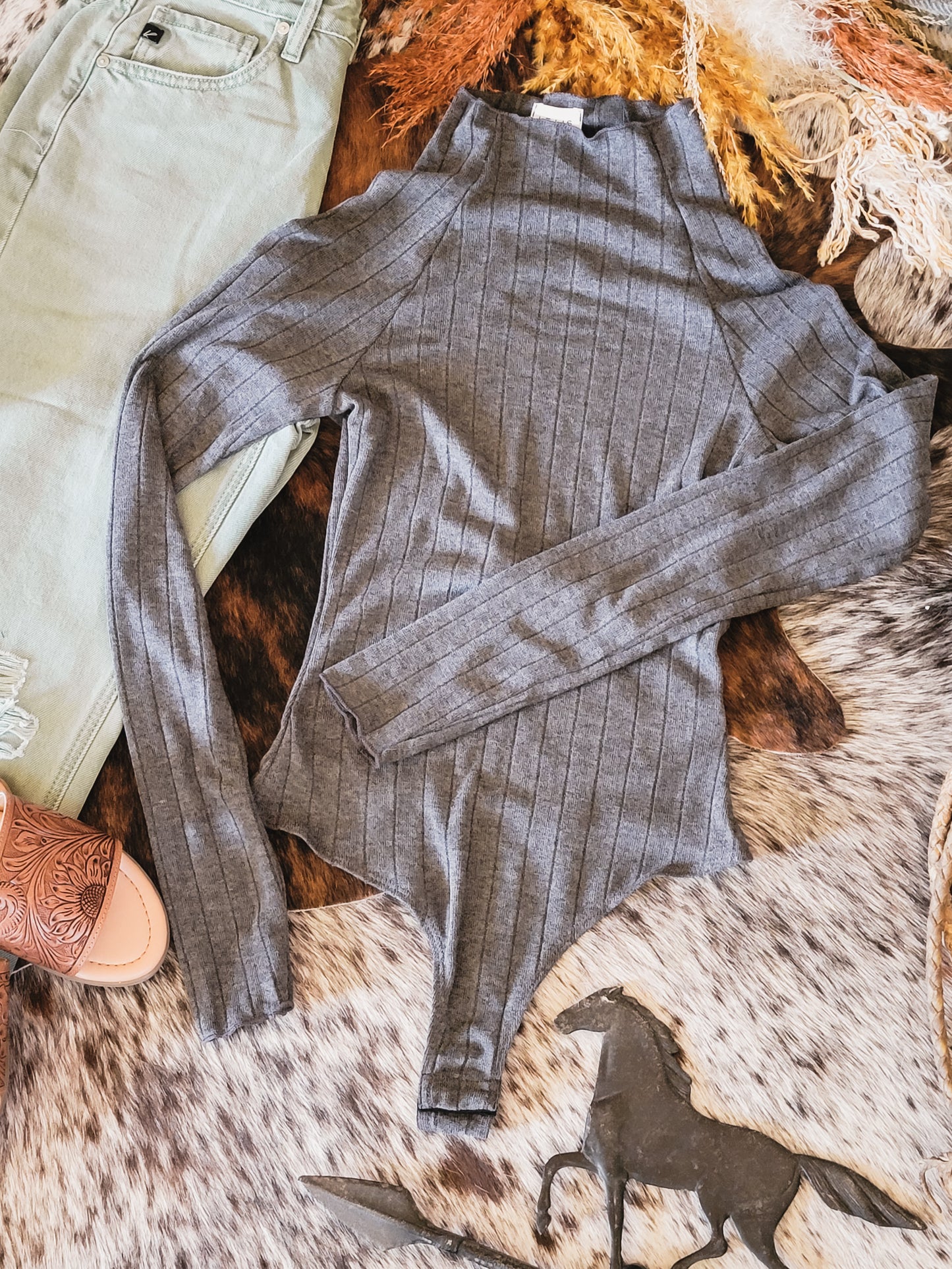 Blakely Bodysuit (Charcoal)