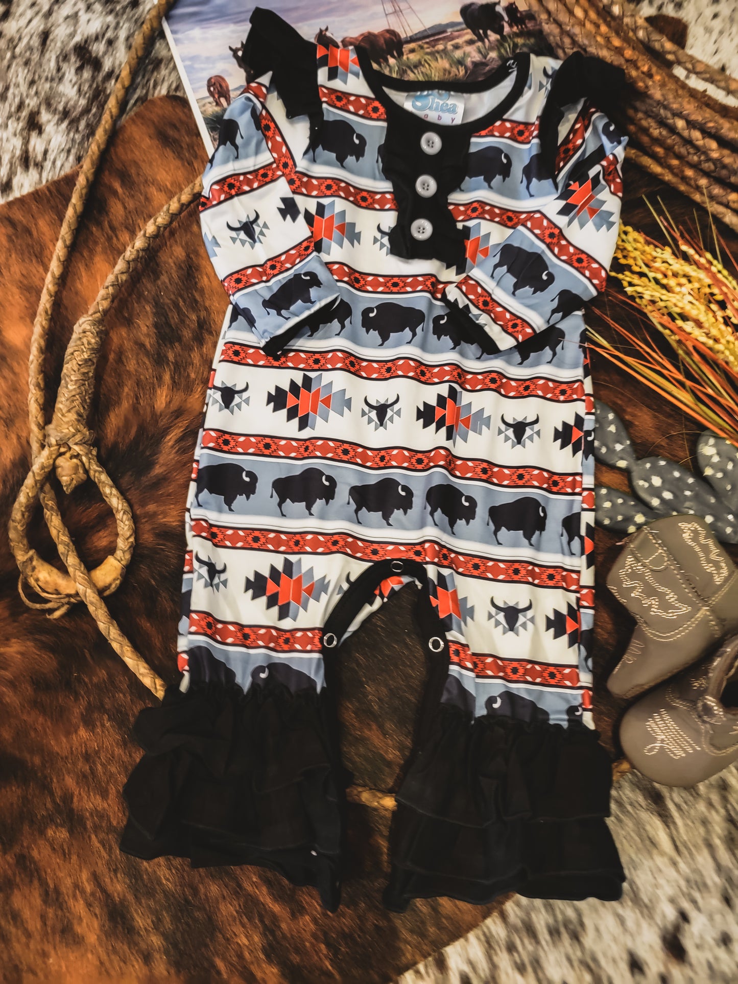 Buffalo Roam Romper