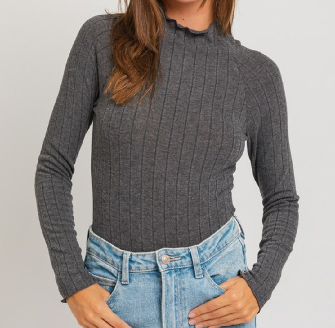 Blakely Bodysuit (Charcoal)