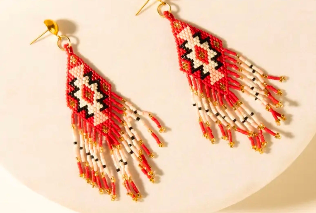 Starfall Earrings (Rust Ember)