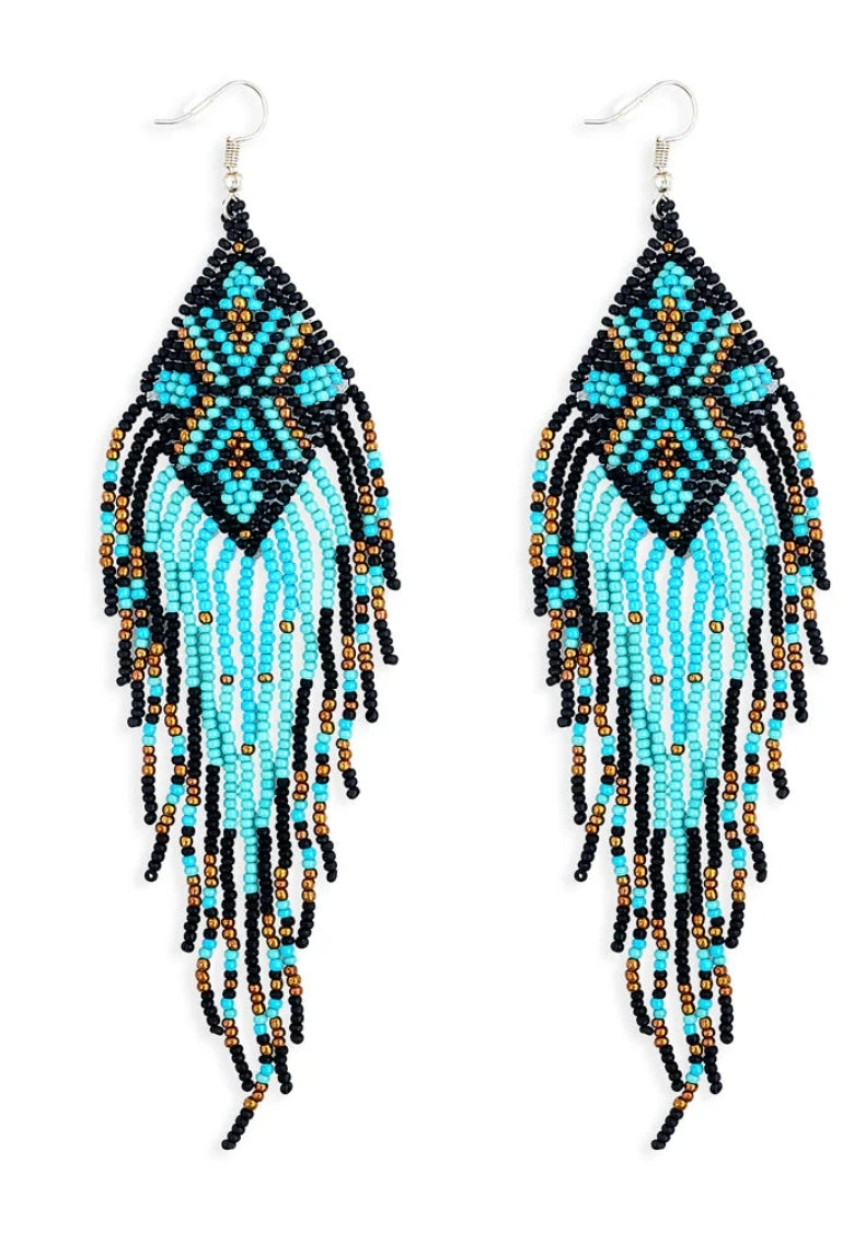 Sky Mother Beaded Earrings