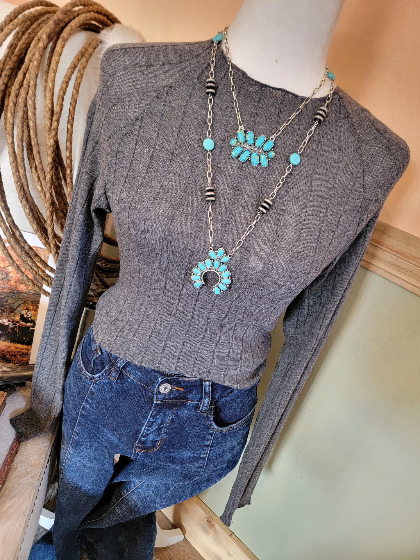 Blakely Bodysuit (Charcoal)