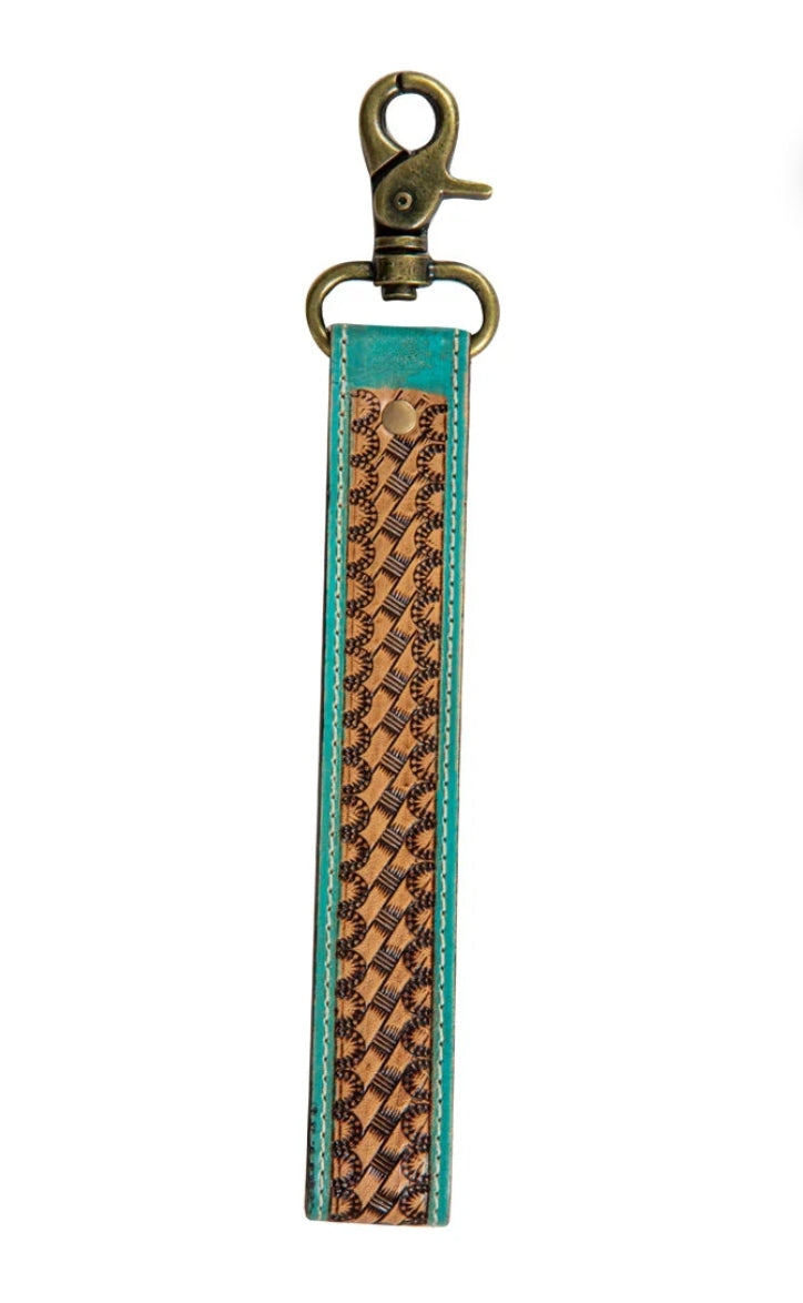 Teal Accent Keychain