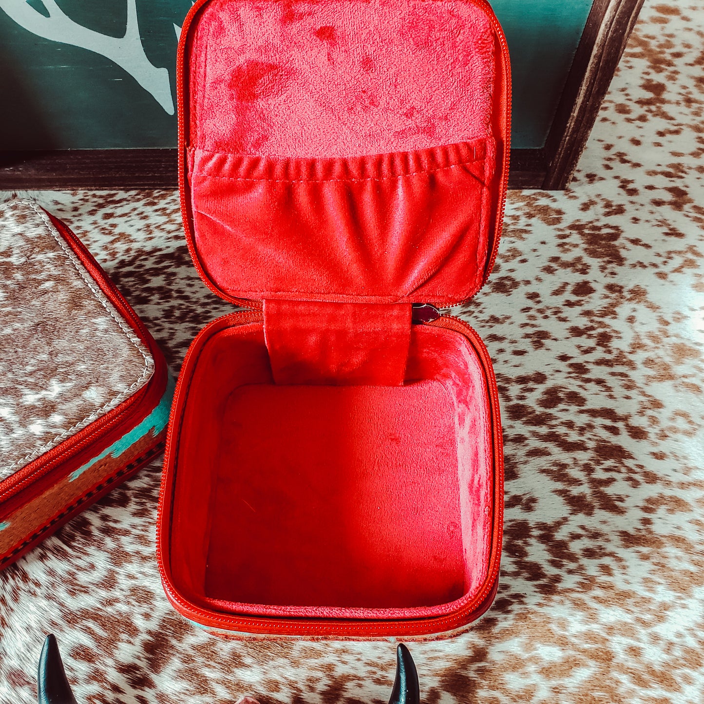 Red Saddle Blanket Jewlery Box