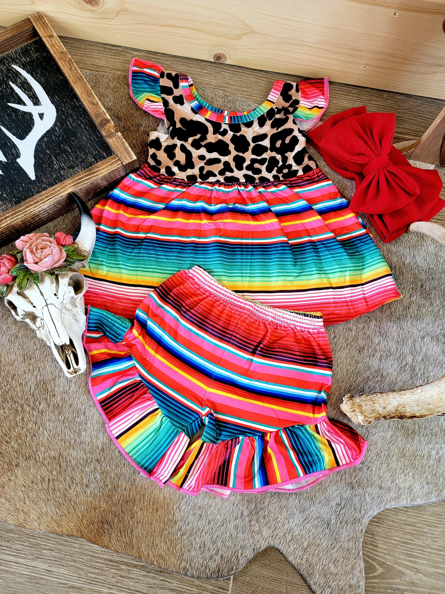 Ruffle Serape Set