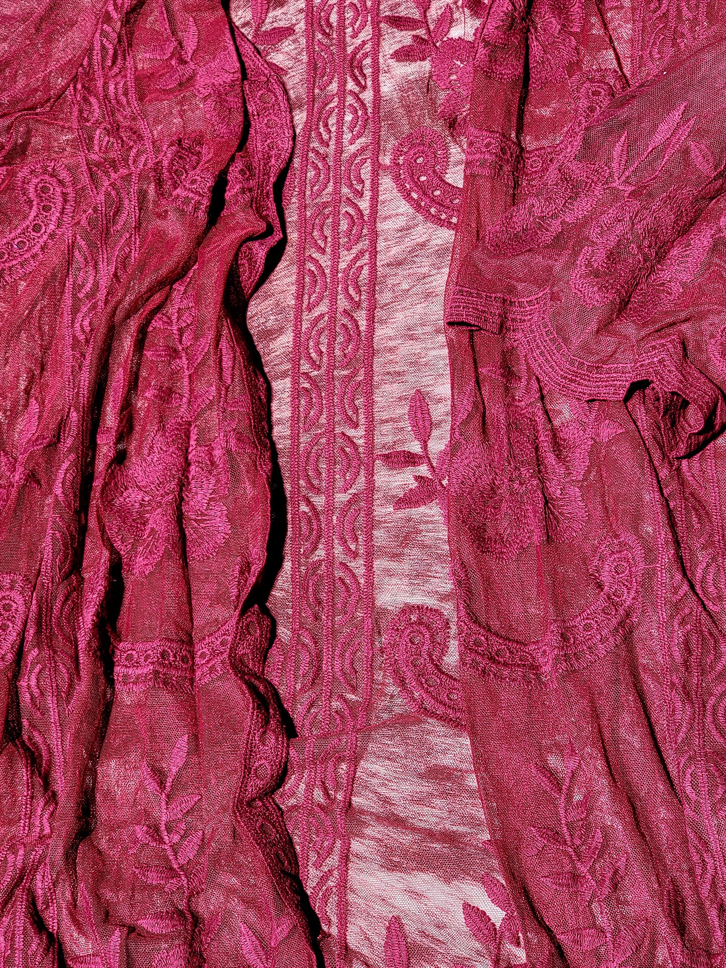 Zoey Lace Cardigan (Burgundy)