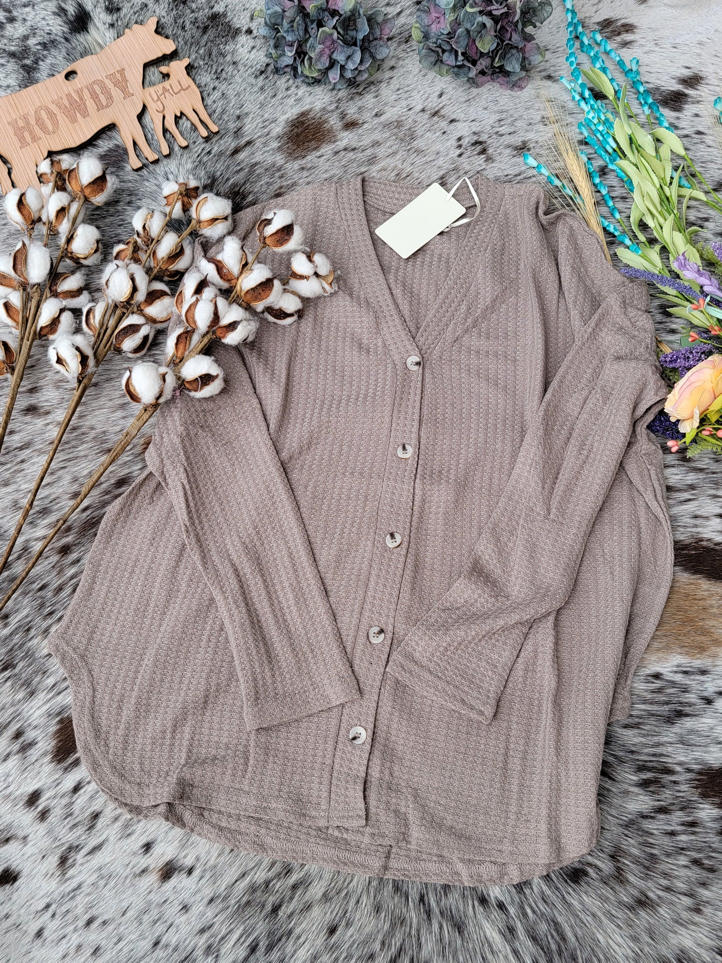Greta Cardigan (Mocha)