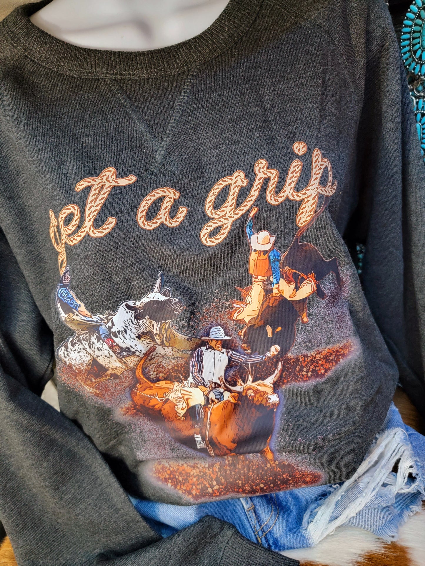 Get A Grip Sweatshirt (Charcoal)