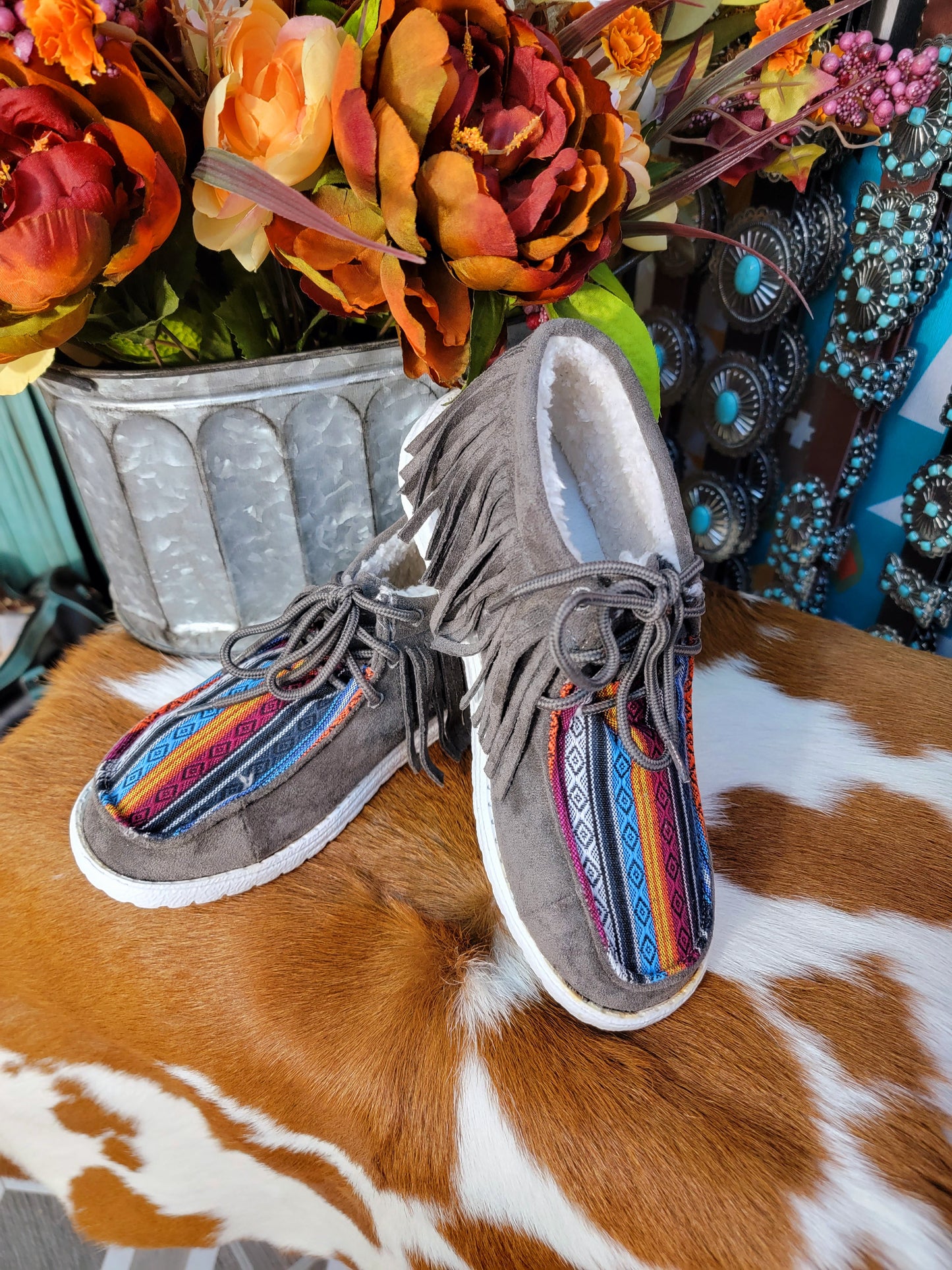 Sunrise Fringe Mocs (Multi)