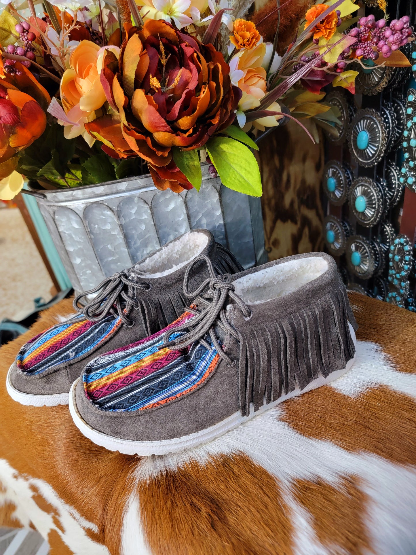 Sunrise Fringe Mocs (Multi)