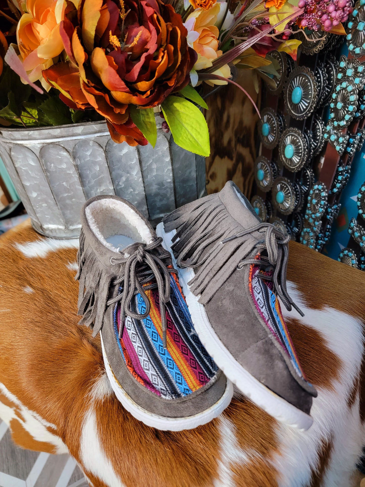 Sunrise Fringe Mocs (Multi)