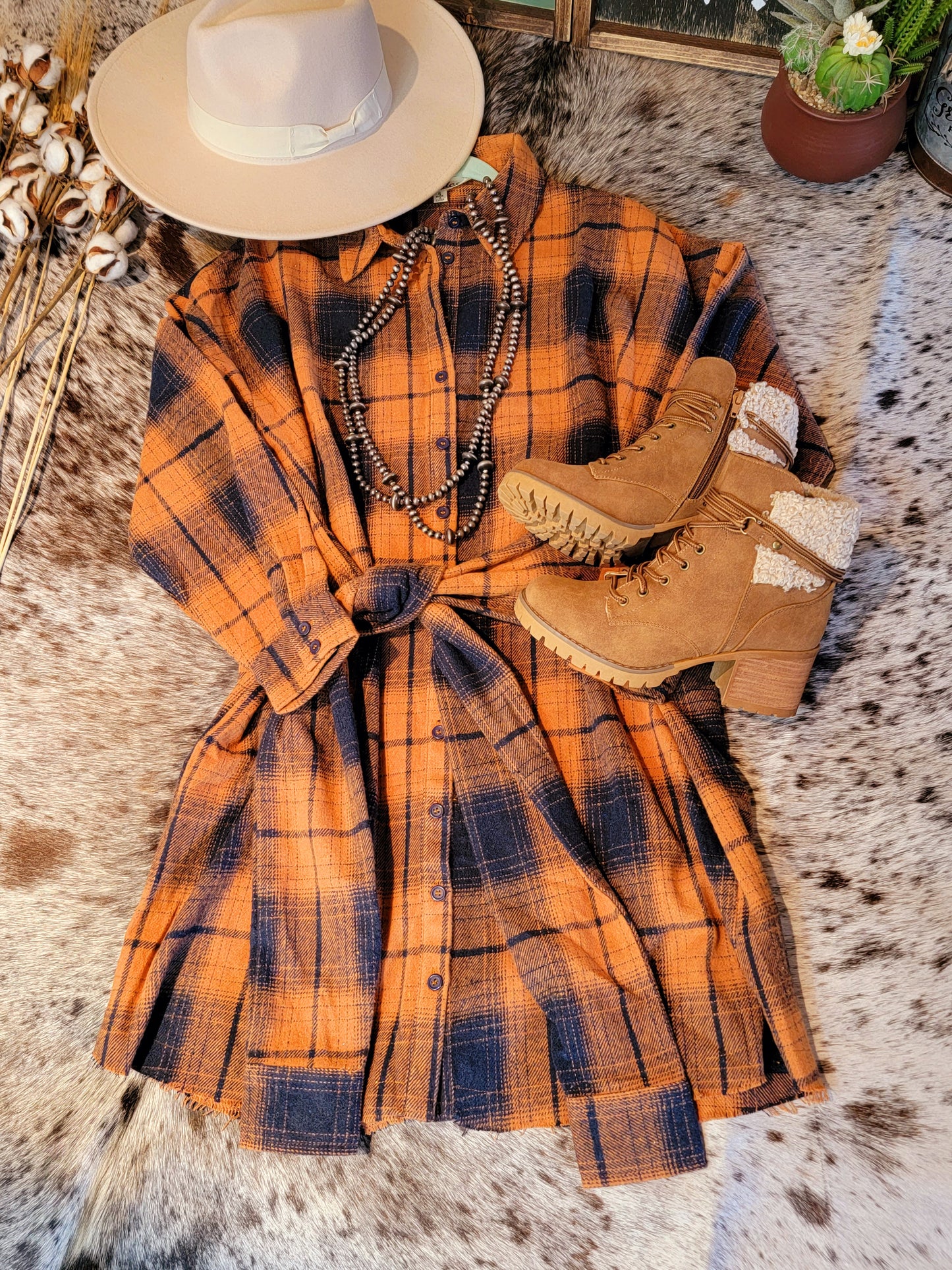 Fall Plaid Dress