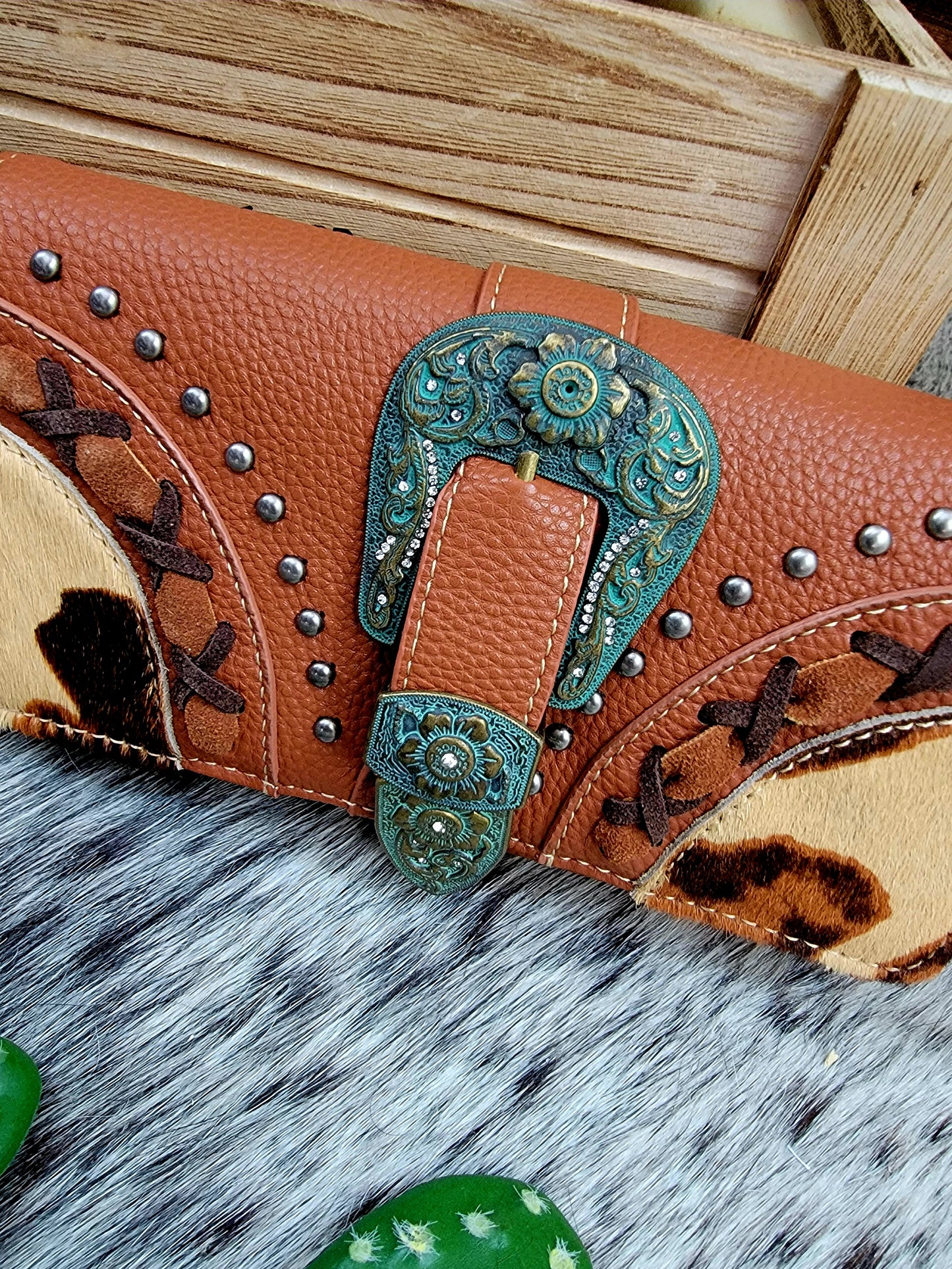 Stitch Buckle Wallet