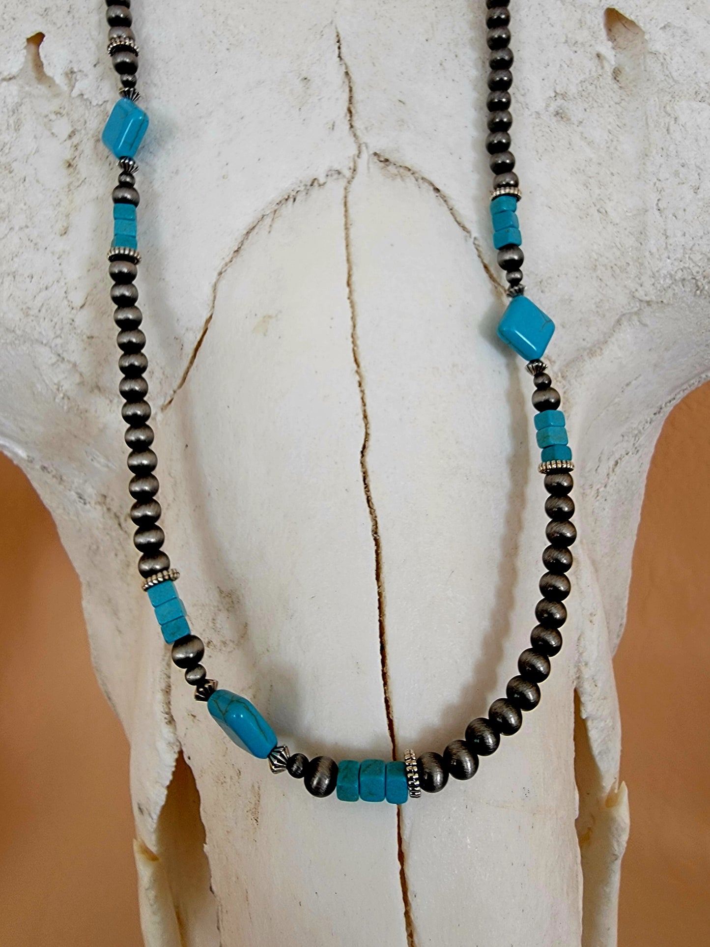 36" Pearl & Turquoise