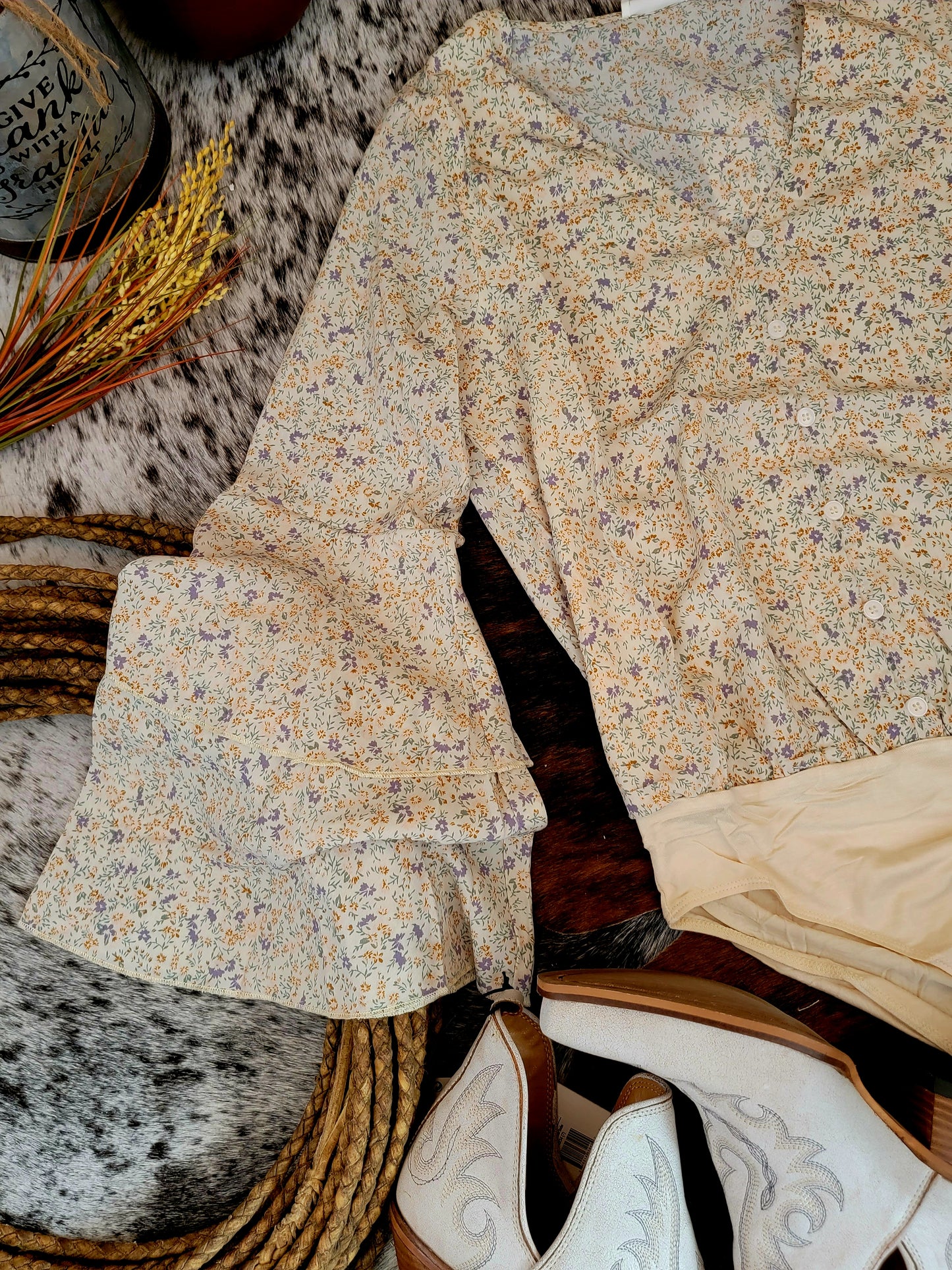 Dixie Bodysuit (Cream)