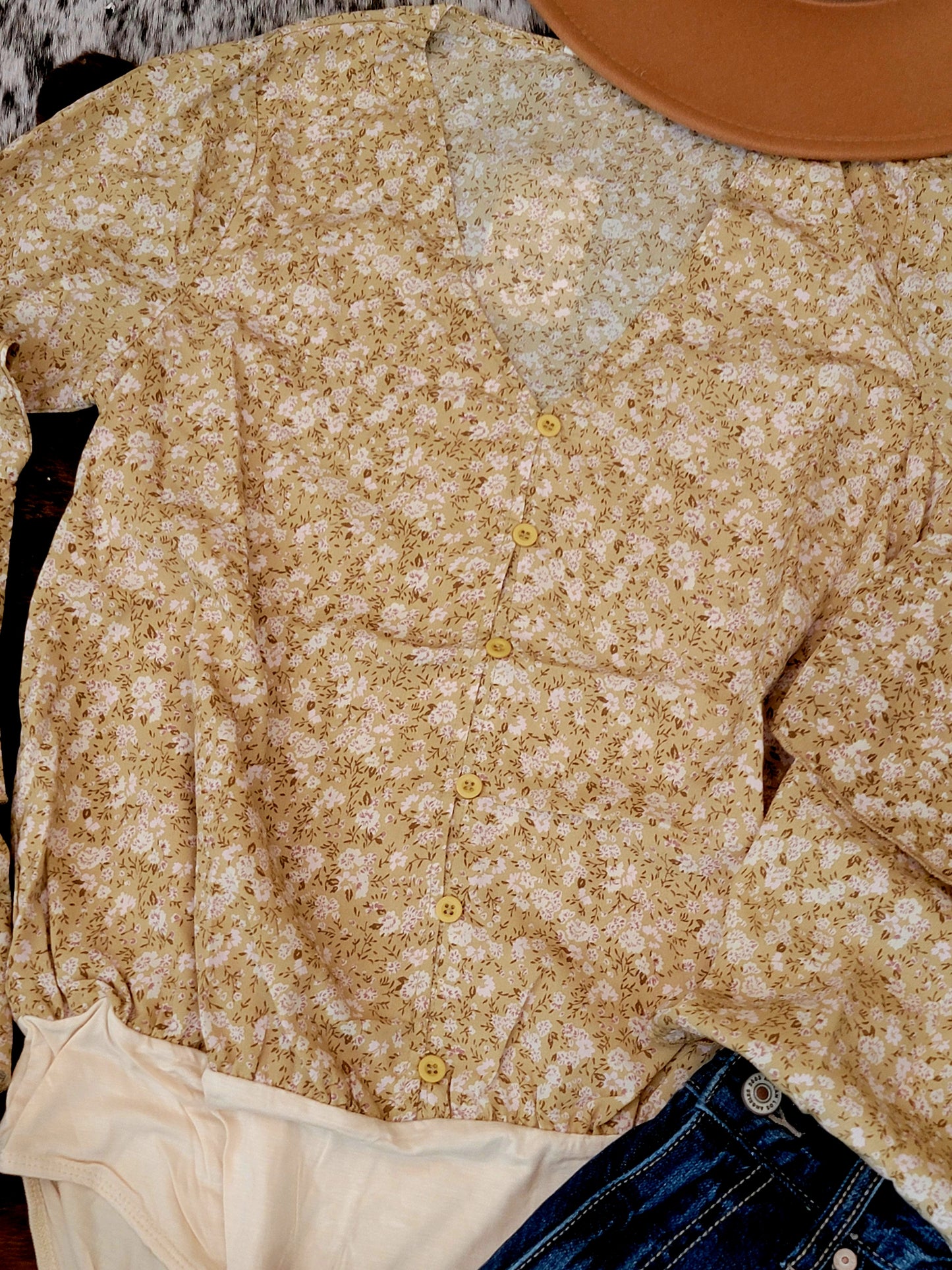 Dixie Bodysuit (Taupe)