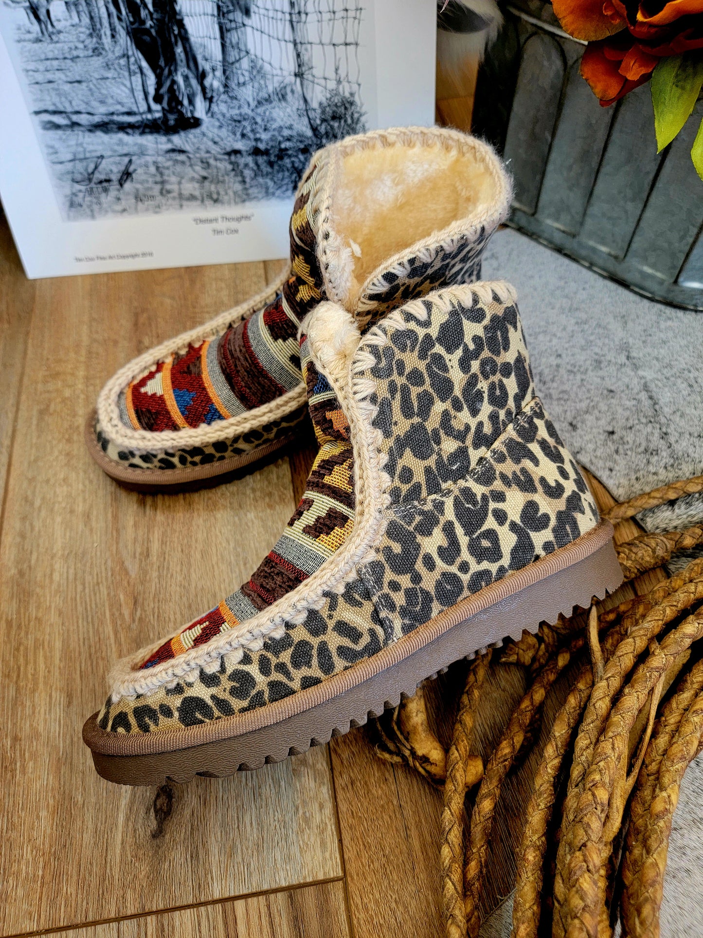 Marvi Boot (Tan Leopard)