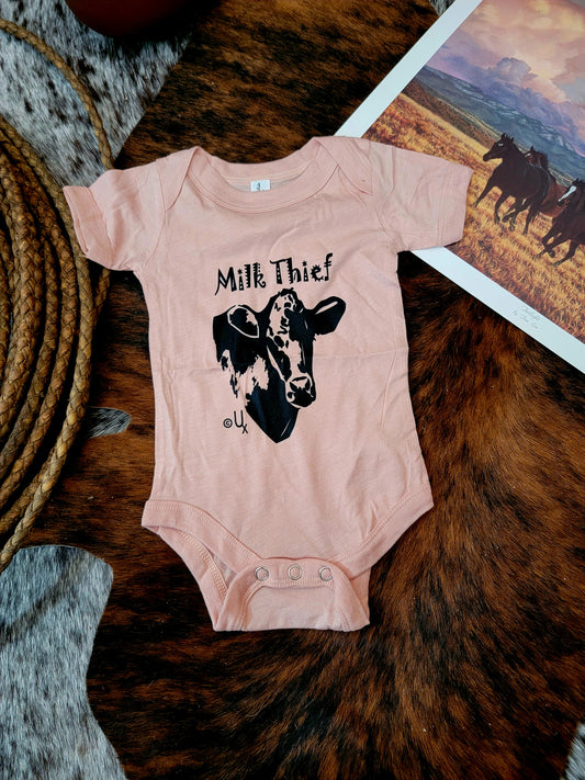 Milk Thief Onesie (Peach)