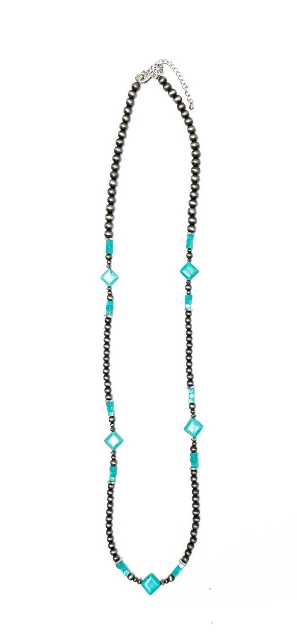 36" Pearl & Turquoise