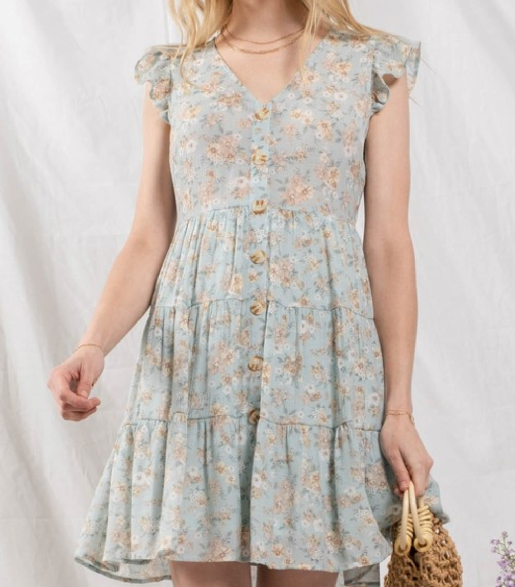 Homestead Gal Dress (Teal)