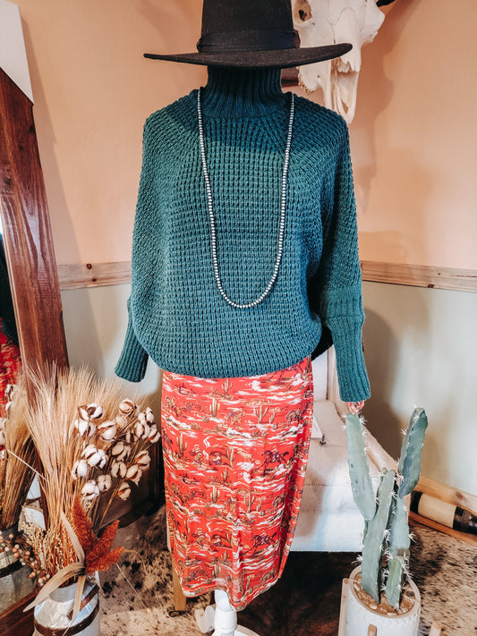 Dolman Poncho (Emerald)