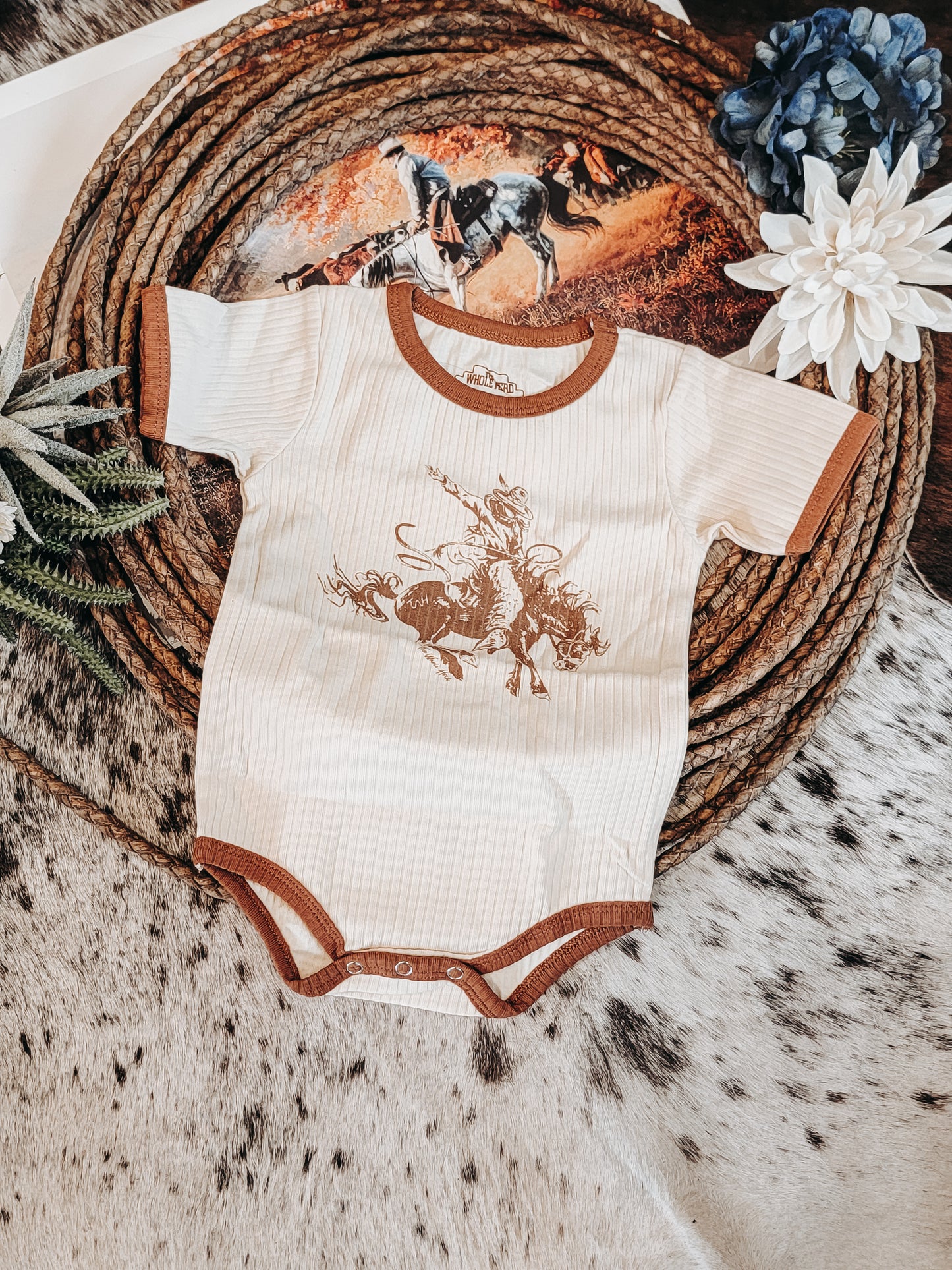 Broncy Ribbed Onesie