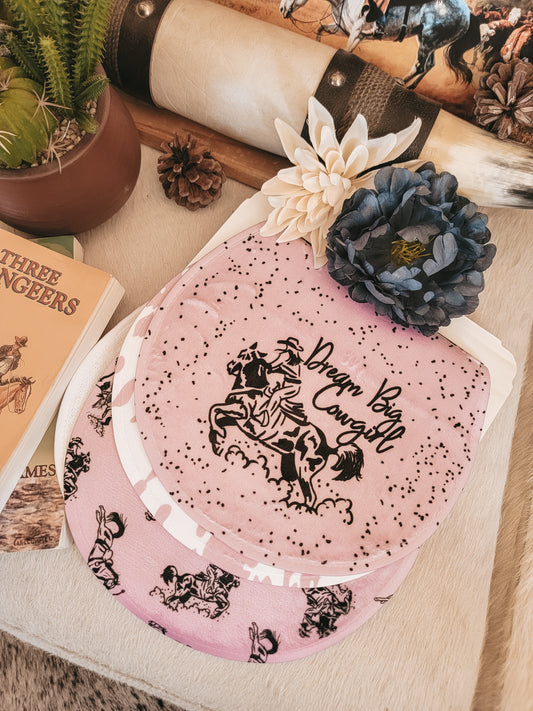 Pink Cowgal Burb Rags