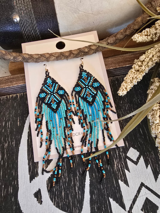 Sky Mother Beaded Earrings