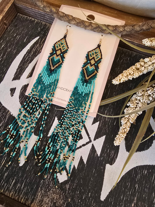 Skybird Trails Beaded Earrings