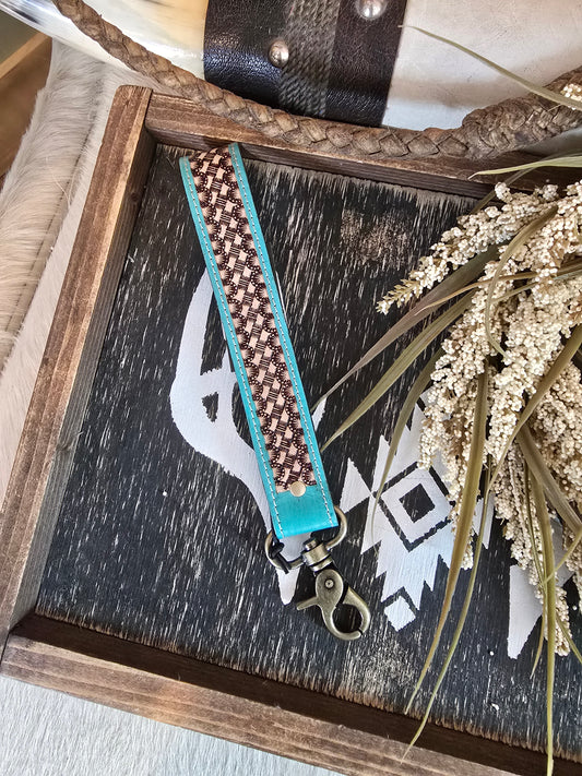 Teal Accent Keychain