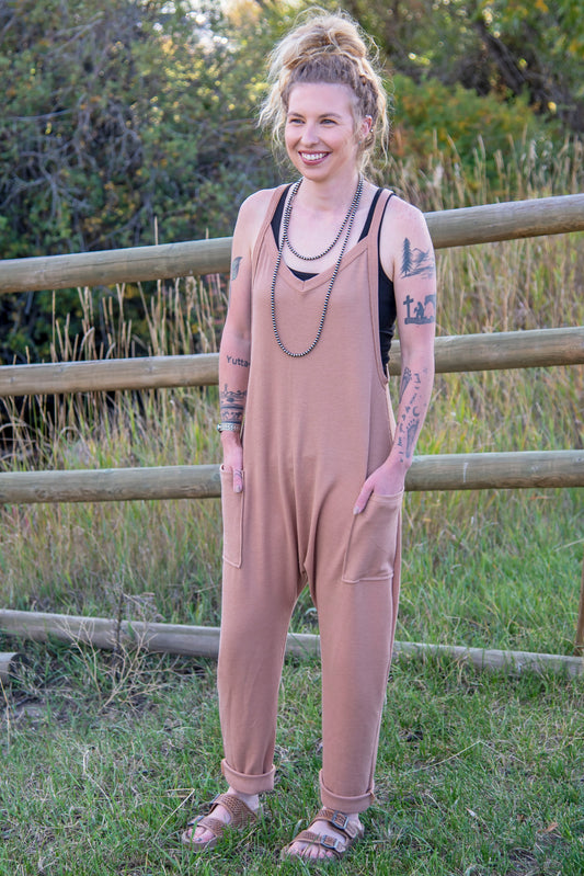 Harem Jumpsuit *Camel