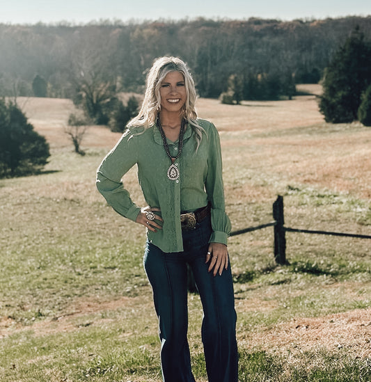 Riverton Blouse (Green)