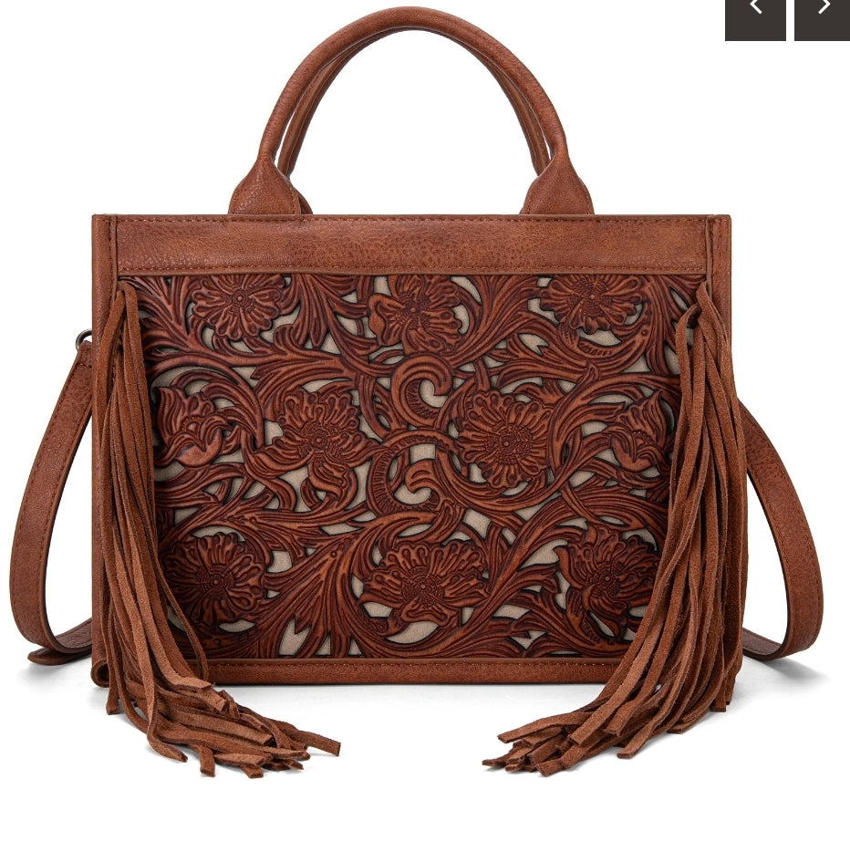 Ranch Floral Tote (Brown)