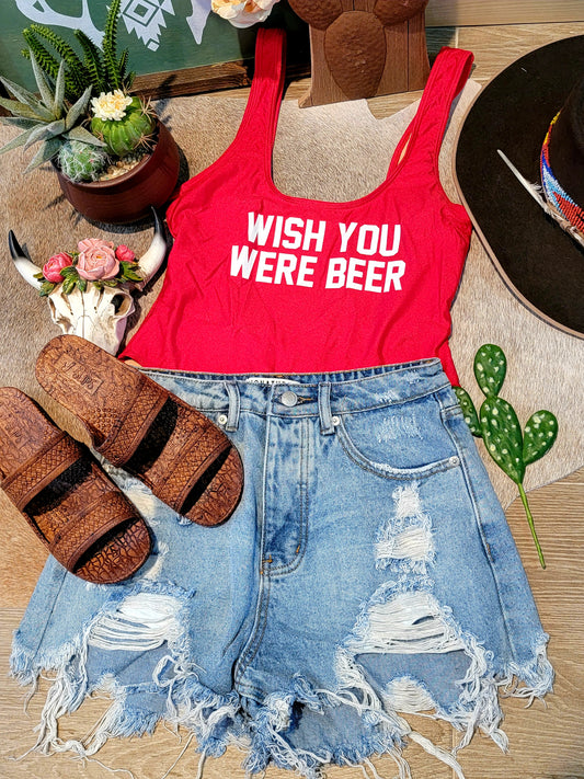 Wish You Were Beer Swimsuit