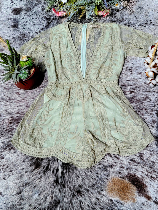 River Romper (Sage)