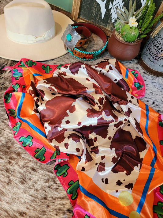 Cowhide Cactus Wild Rag