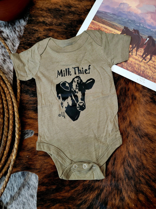 Milk Thief Onesie (Olive)